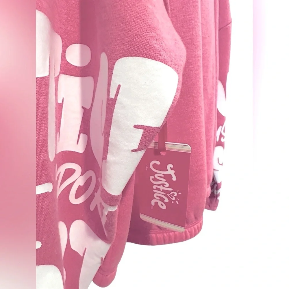 Justice Girls J-Sport Active Full Zip Mock Neck Sweater